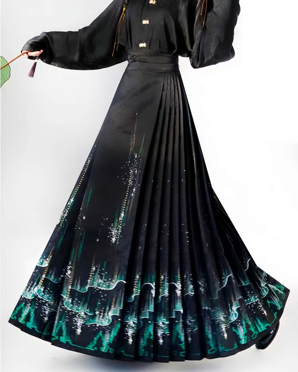 Mamianqun Cheongsam Skirt Chic Hand Embroidered Elegance Versatility Vintage-Inspired Timeless Elegance