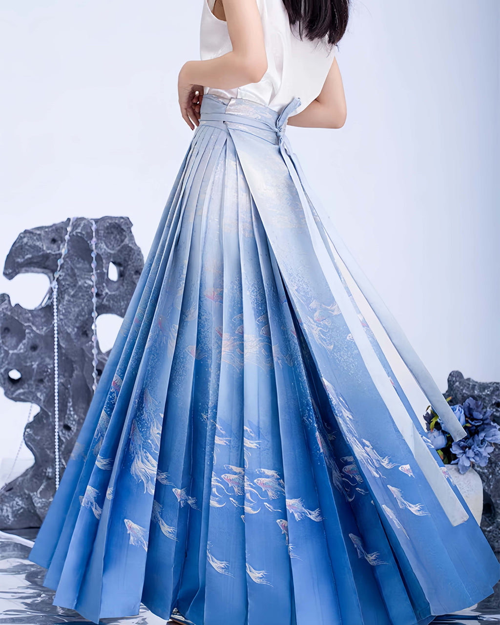Mamianqun Cheongsam Skirt Chic Hand Embroidered Elegance Versatility Vintage-Inspired Timeless Elegance