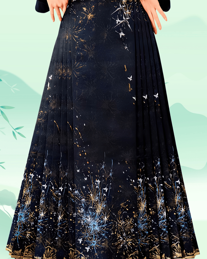 Mamianqun Cheongsam Skirt Chic Hand Embroidered Elegance Versatility Vintage-Inspired Timeless Elegance