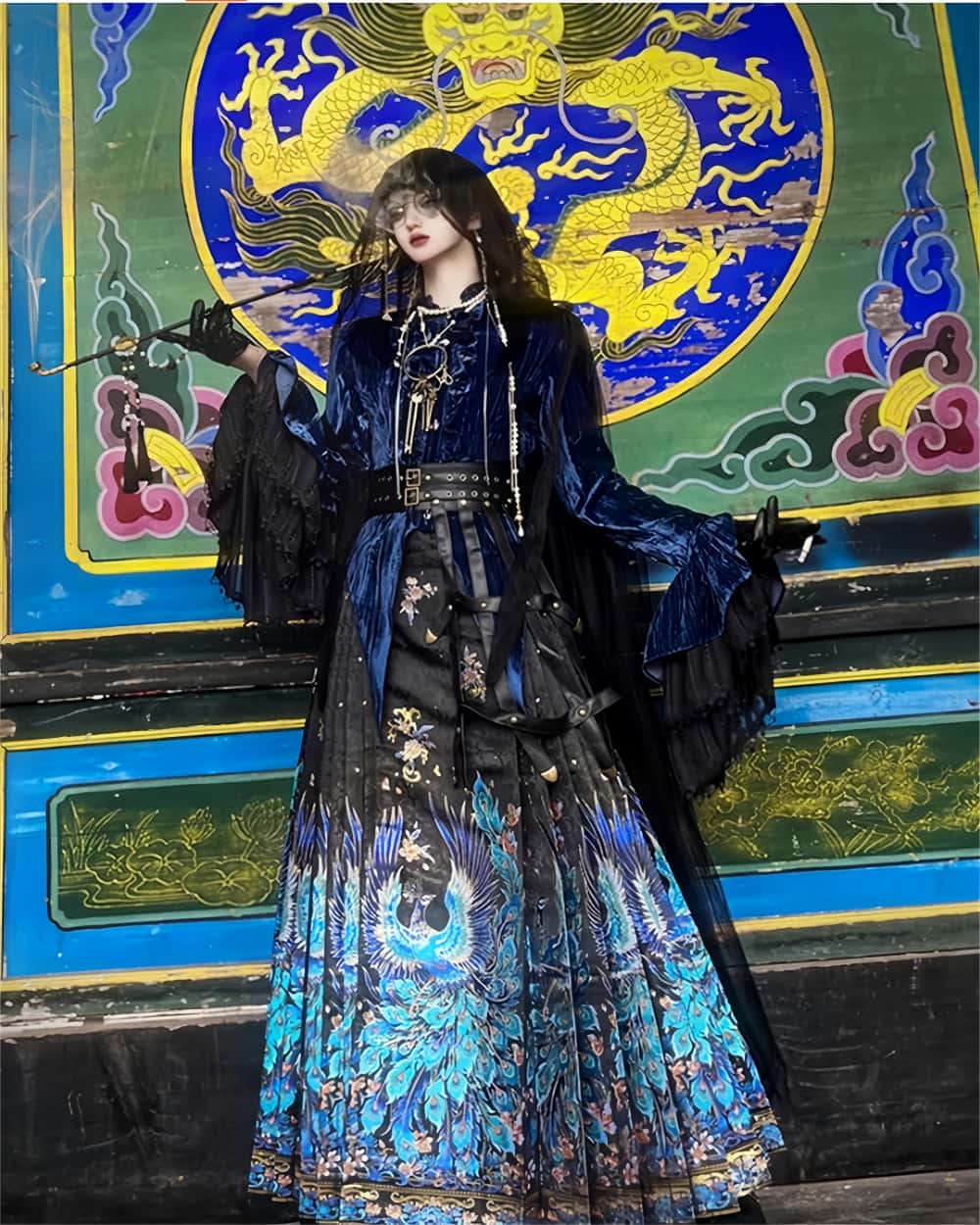Mamianqun Cheongsam Skirt Chic Hand Embroidered Elegance Versatility Vintage-Inspired Timeless Elegance