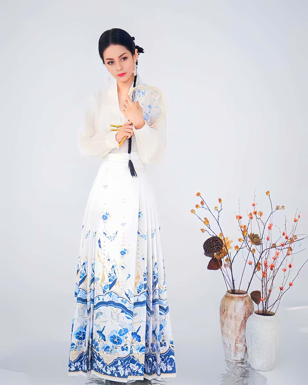 Mamianqun Cheongsam Skirt Chic Hand Embroidered Elegance Versatility Vintage-Inspired Timeless Elegance